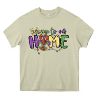 Mossy welcome to our home Heavy Core Tee - MaliasSmallBusiness