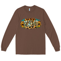 Chestnut Blessed Sunflower Gemstone Long Sleeve Tee - RanaPortraitStore