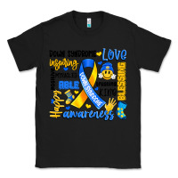Black down syndrome awareness typography Classic Tee - Artiststas