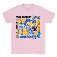 Bubblegum Pink down syndrome awareness typography Classic Tee - Artiststas