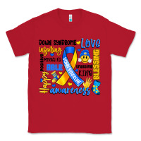 Red down syndrome awareness typography Classic Tee - Artiststas
