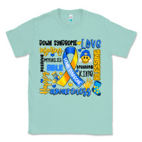 Seafoam down syndrome awareness typography Classic Tee - Artiststas