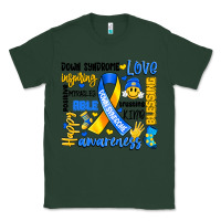 Sports Green down syndrome awareness typography Classic Tee - Artiststas