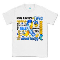 White down syndrome awareness typography Classic Tee - Artiststas