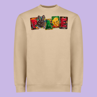 Peace Juneteenth Heavyweight Sweatshirt Designed By Cowgirlartshop