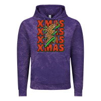 Cloud Purple xmas lightning bolt Vintage Hoodie - Jasminsmagicworld