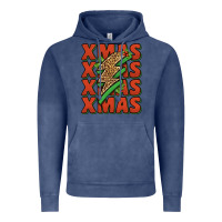 Vintage Denim xmas lightning bolt Vintage Hoodie - Jasminsmagicworld
