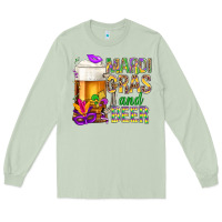 Matcha Mardi Gras and beer Long Sleeve Tee - NancyCooperArtShop