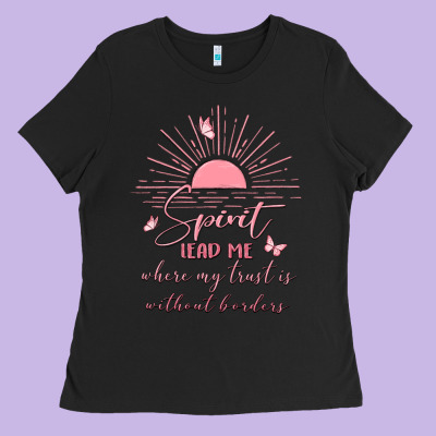 Spririt Religious Quote Ladies Tee Designed By Maliassmallbusiness