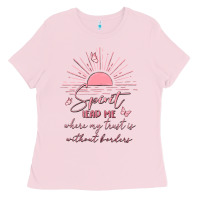 Bubblegum Pink spririt religious quote Ladies Tee - MaliasSmallBusiness