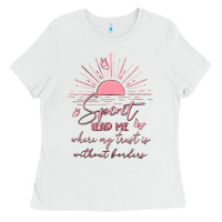 White spririt religious quote Ladies Tee - MaliasSmallBusiness
