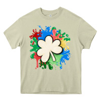 Mossy st patricks day shamrock autism Heavy Core Tee - MaliasSmallBusiness