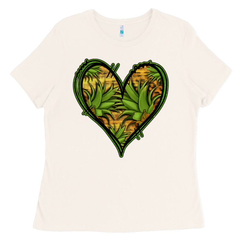 Pineapple Heart Ladies Tee by Jasminsmagicworld | Teevron