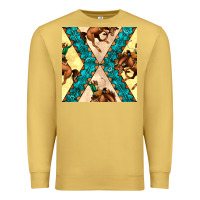 Antique Gold native american aztec seamless pattern 6 Premium Sweatshirt - BundleAndBundleShop