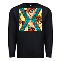 Black native american aztec seamless pattern 6 Premium Sweatshirt - BundleAndBundleShop