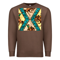Chestnut native american aztec seamless pattern 6 Premium Sweatshirt - BundleAndBundleShop