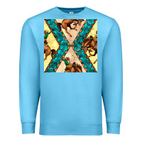 Ocean Blue native american aztec seamless pattern 6 Premium Sweatshirt - BundleAndBundleShop