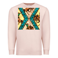 Pale Pink native american aztec seamless pattern 6 Premium Sweatshirt - BundleAndBundleShop