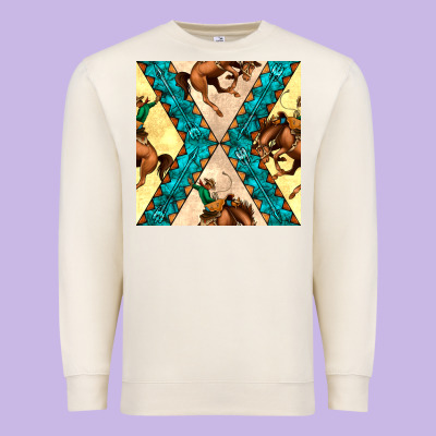 Native American Aztec Seamless Pattern 6 Premium Sweatshirt Designed By Bundleandbundleshop