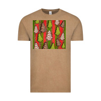 Vintage Coffee Christmas cakes leopard Vintage Tee - Jasminsmagicworld