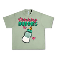 Oil Green drinking buddies baby bottle Urban Heavy Tee - Jasminsmagicworld