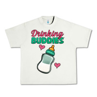 Pistachio drinking buddies baby bottle Urban Heavy Tee - Jasminsmagicworld