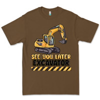 Cacao see you later excavator Premium Tee - MaliasSmallBusiness