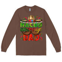 Chestnut Nacho Average Dad with Mustache Long Sleeve Tee - texasbilliewilder