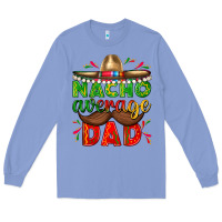 Colony Blue Nacho Average Dad with Mustache Long Sleeve Tee - texasbilliewilder