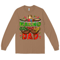 Toasted Coconut Nacho Average Dad with Mustache Long Sleeve Tee - texasbilliewilder