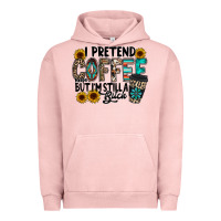 Pigment Salmon i pretend coffee Urban Hoodie - RacoonDesign