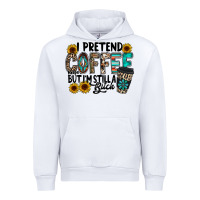 White i pretend coffee Urban Hoodie - RacoonDesign