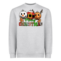 Heather Grey merry christmas Heavyweight Sweatshirt - CowGirlArtShop