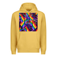Antique Gold lgbt flag seamless pattern Premium Hoodie - FaDigitalArtStudio