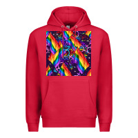 Cardinal lgbt flag seamless pattern Premium Hoodie - FaDigitalArtStudio