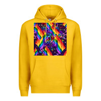 Lemon lgbt flag seamless pattern Premium Hoodie - FaDigitalArtStudio
