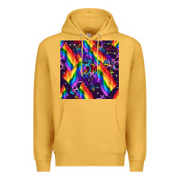 Mustard lgbt flag seamless pattern Premium Hoodie - FaDigitalArtStudio