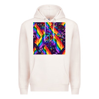 Pale Pink lgbt flag seamless pattern Premium Hoodie - FaDigitalArtStudio