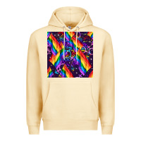 Pina Colada lgbt flag seamless pattern Premium Hoodie - FaDigitalArtStudio