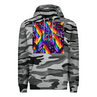 Slate Camo lgbt flag seamless pattern Premium Hoodie - FaDigitalArtStudio