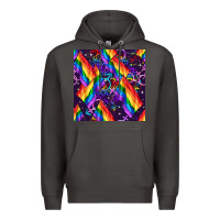 Smoke lgbt flag seamless pattern Premium Hoodie - FaDigitalArtStudio
