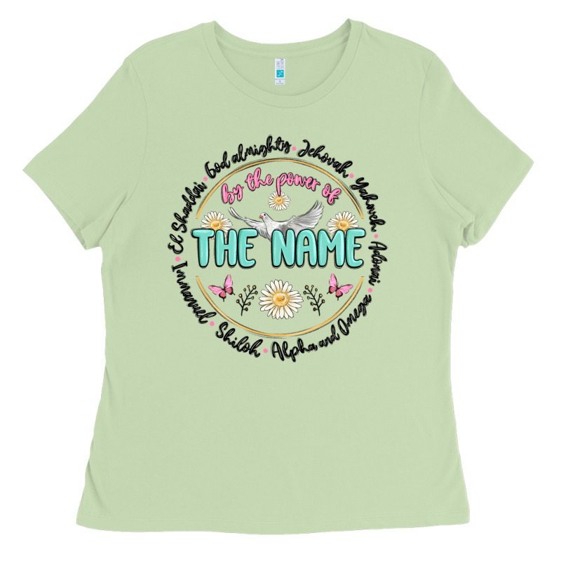 By The Power Of The Name Ladies Tee by MaliasSmallBusiness | Teevron