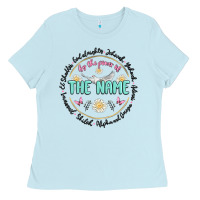 Baby Blue by the power of the name Ladies Tee - MaliasSmallBusiness