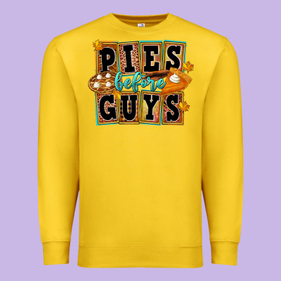 Pies Before Guys Premium Sweatshirt Designed By Fadigitalartstudio