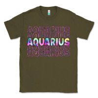 Army Green aquarius Classic Tee - Artiststas