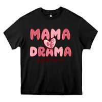 Black mama of drama girl mom Heavy Core Tee - MaliasSmallBusiness