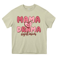 Mossy mama of drama girl mom Heavy Core Tee - MaliasSmallBusiness