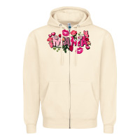 Sandshell Valentine's Day mama Zipper Hoodie - FaDigitalArtStudio