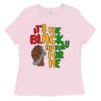 Bubblegum Pink it s the black history for me Ladies Tee - MaliasSmallBusiness