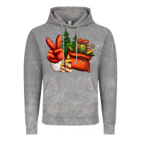 Cloud Rock christmas santa claus peace hand Vintage Hoodie - Jasminsmagicworld